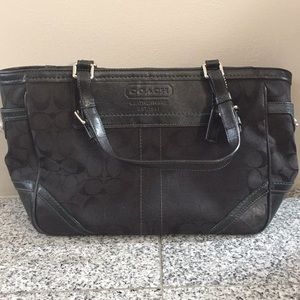Black Cloth Coach Bag